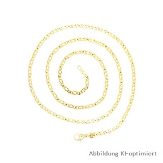Panzerkette eingesteckt echt Gold 333 Breite 2mm Länge 50cm, 6 g