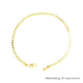 Armband Panzerarmband flach echt Gold 333 Breite 2,5mm Länge 19cm