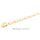 Armband mit Kristallen echt Gold 375 Länge 19cm