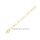 Armband mit Kristallen echt Gold 375 Länge 19cm