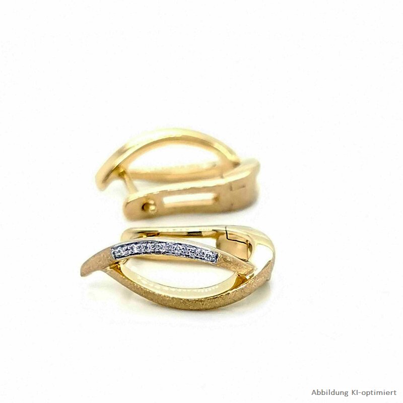 Damen Creolen Aus 9k Gold (375) – Verflochtenes Design, Italienisch Inspiriert