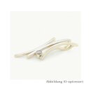 Dreiteiliger Gleiter Anhänger bicolor gelb/weiß mit Zirkonia echt Gold 333