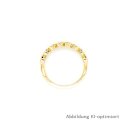 Diamantring mit 8 Diamanten echt Gold 585 Glanz Ringweite 57