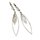 Funkelnde Ohrhänger echt Silber mit Brillantschliff 53x10mm