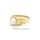 Damenring mit Perle echt Gold 585 Glanz Ringweite 54