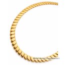 Collier Halskette Kragenkette Welle echt Gold 333 Glanz...