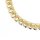 Collier Halskette Kragenkette Welle echt Gold Glanz 43+5cm
