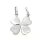 Partneranhänger Freundschaftsanhänger Kleeblatt echt Silber 925 matt/Glanz 23x15mm