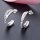 Steck Creolen Zirkonia echt Silber 925 Glanz 14mm