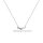Halskette Collier Infinity echt Silber 925 Zirkonia Länge 43cm