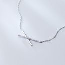Halskette Collier Kreuz echt Silber 925 mit Zirkonia 41+5cm