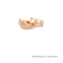 Creolen roséfarben echt Silber 925 mit Zirkonia 14x7mm