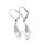 Ohrpendel Tropfen mit Zirkonia echt Silber 925 Glanz 38x6mm