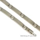 Armband Titan würfelförmig matt/Glanz 19cm