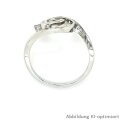 Damenring Spirale mit Zirkonia echt Silber 925 Glanz