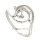 Damenring Spirale mit Zirkonia echt Silber 925 Glanz