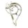 Damenring Spirale mit Zirkonia echt Silber 925 Glanz