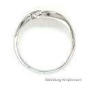Damenring echt Silber 925 matt/Glanz mit Zirkonia