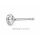 Ohrstecker 925 Silber rhodiniert mit Zirkonia – ca. 4 mm