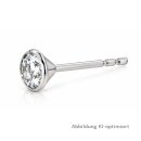 Ohrstecker 925 Silber rhodiniert mit Zirkonia – ca. 5 mm