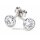 Ohrstecker 925 Silber rhodiniert mit Zirkonia – ca. 5 mm