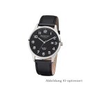 Regent Herrenuhr Lederband schwarz Datum 5 Bar - W0021