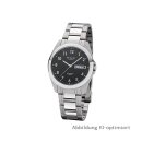 Regent Herrenuhr Saphirglas Wochentag Datum schwarzes...