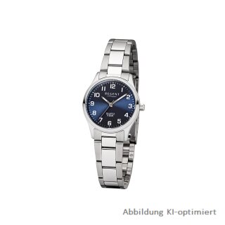 Regent Damenuhr Edelstahl Ziffernblatt blau 5 Bar - W0087