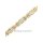 Armband Fantasie bicolor mit kleinen Diamanten echt Gold 585 Glanz 19,5cm