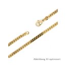 Panzerkette echt Gold 333 Glanz 3mm Länge 50cm