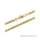 Kordelkette echt Gold 585 Glanz 3mm Länge 50cm
