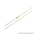 Halskette Fantasie echt Gold 333 Glanz 1,5mm Länge 45cm