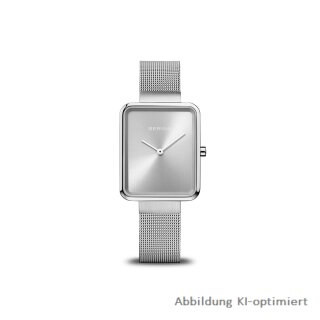 Bering Damenuhr Milanaiseband silberfarben 14528-000