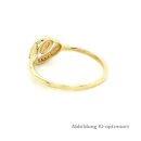 Damenring Goldring Kringel echt Gold 333 mit Zirkonia