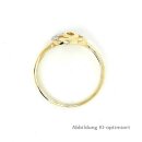 Damenring Goldring Kringel echt Gold 333 mit Zirkonia