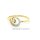 Damenring Goldring Kringel echt Gold 333 mit Zirkonia