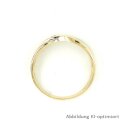 Goldring zweifarbig geflochten mit Zirkonia echt Gold 333 Glanz