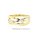 Goldring zweifarbig geflochten mit Zirkonia echt Gold 333 Glanz