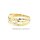 Goldring zweifarbig geflochten mit Zirkonia echt Gold 333 Glanz