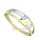 Damenring bicolor gelb/weiß mit Zirkonia echt Gold 333 Glanz