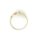 Damenring bicolor gelb/weiß mit Diamant echt Gold 585 Glanz Ringweite 61