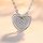 Anhänger Herz mit Zirkonia echt Silber 925 Glanz inkl. Kette 45cm