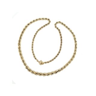 Halskette Kordelkette verlaufend echt Gold 333 Länge 42cm