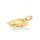 Großer Anhänger Krabbe plastisch gearbeitet echt Gold 585 matt/Glanz 34x24mm
