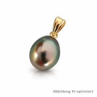 Anhänger mit Süßwasserperle aus 585 Gelbgold – elegant & zeitlos