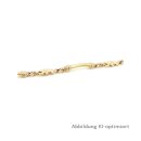 Armband vintage mit 5 Elefanten echt Gold 585 matt/Glanz Länge 18,5cm