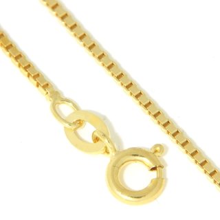 - Haferkornkette 42cm 585 Junghähnel echt Gold Juwelier Glanz Länge