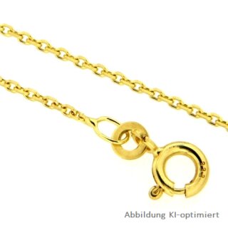 Ankerkette echt Gold 333 diamantiert 1mm