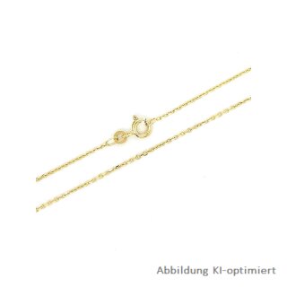 Rundankerkette 1mm echt Gold 333