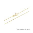 Rundankerkette 1mm echt Gold 333
